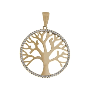 ARBOL VIDA COLGANTE PLATA 1ª LEY CHAPADA