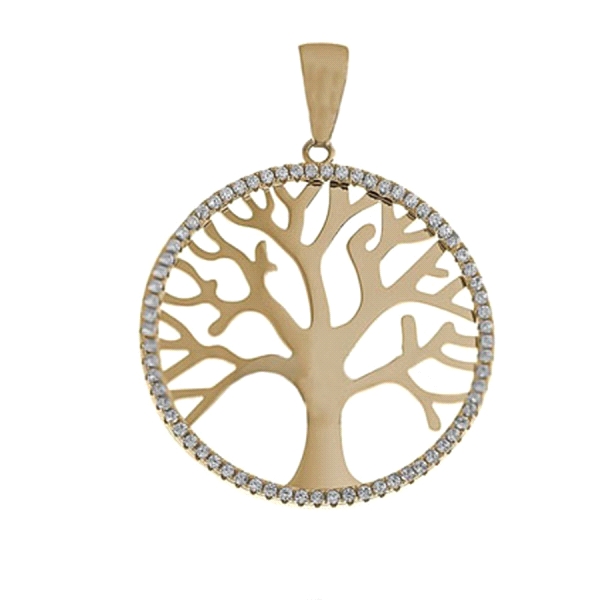 ARBOL VIDA COLGANTE PLATA 1ª LEY CHAPADA