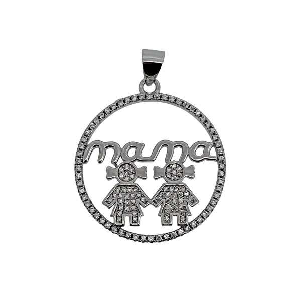 COLGANTE MAMA PLATA PRIMERA LEY 28 MM.
