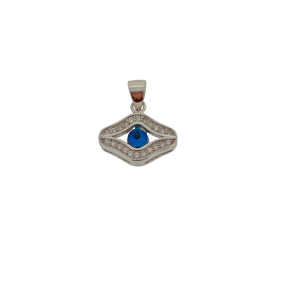 COLGANTE OJO TURCO PLATA 1ª LEY 10 X 16