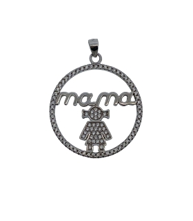 COLGANTE MAMA PLATA PRIMERA LEY 25 MM.