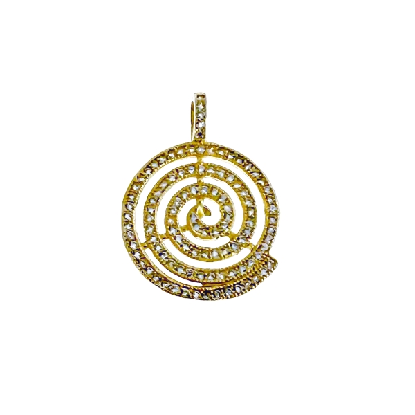 COLGANTE ESPIRAL PLATA 1ª LEY RODIADA