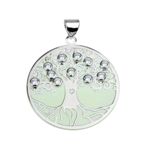 COLGANTE ARBOL VIDA PIEDRA PLATA 925 MIL.