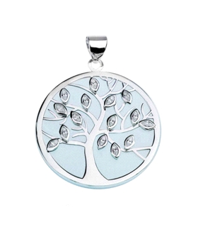 COLGANTE ARBOL VIDA PIEDRA PLATA 925 MIL.