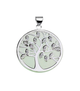 COLGANTE ARBOL VIDA PIEDRA PLATA 925 MIL.