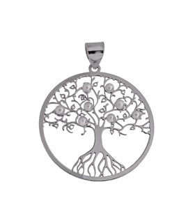 COLGANTE ARBOL DE LA VIDA PLATA 1 ª LEY