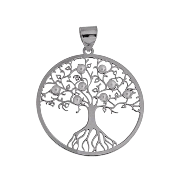 COLGANTE ARBOL DE LA VIDA PLATA 1 ª LEY