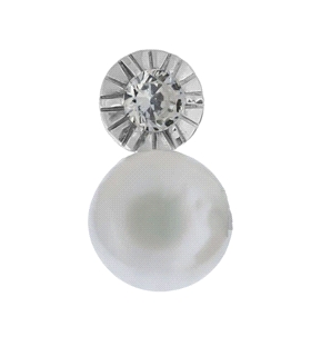 COLGANTE PERLA NATURAL PLATA 925 MIL.