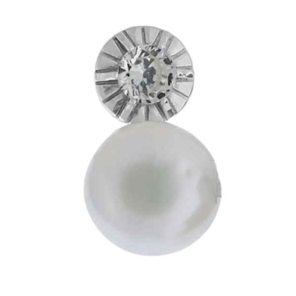 COLGANTE PERLA NATURAL PLATA 925 MIL.