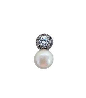 COLGANTE PERLA NATURAL PLATA 1ª LEY