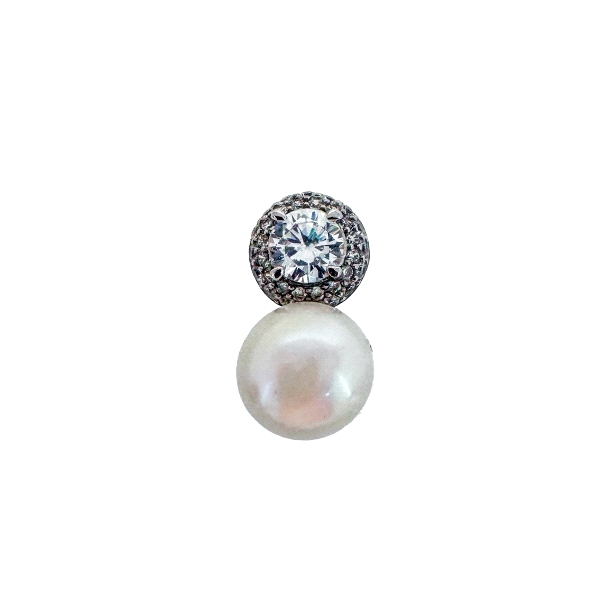 COLGANTE PERLA NATURAL PLATA 1ª LEY