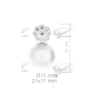 COLGANTE PERLA NATURAL PLATA 1ª LEY