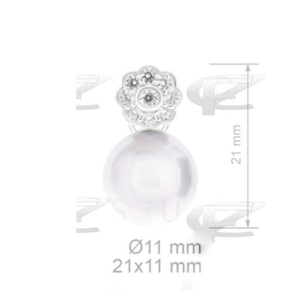 COLGANTE PERLA NATURAL PLATA 1ª LEY
