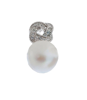 COLGANTE PERLA NATURAL PLATA 925 MIL.