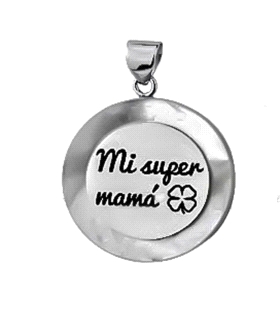 COLGANTE MADRE PLATA PRIMERA LEY 25 MM.