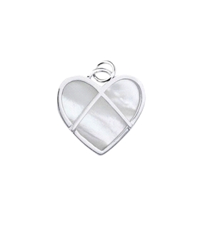 COLGANTE CORAZON PLATA 1º LEY NACAR