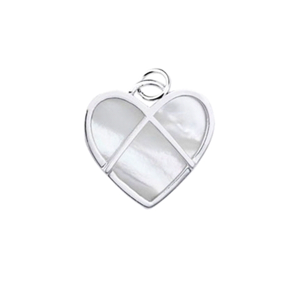 COLGANTE CORAZON PLATA 1º LEY NACAR