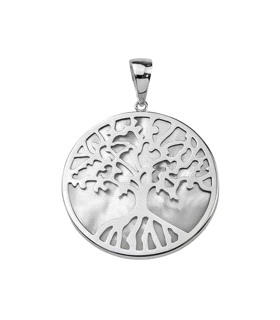 COLGANTE ARBOL VIDA NACAR PLATA 925 MIL.