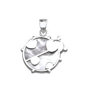 COLGANTE MARIQUITA NACAR PLATA 925 MIL.
