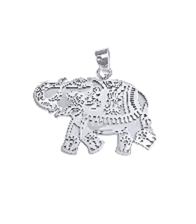 COLGANTE ELEFANTE PLATA 1ª LEY RODIADA