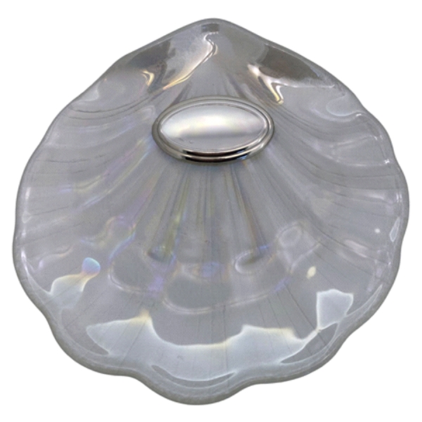 CONCHA BAUTISMO NACAR PLATA 1ª LEY 45X26