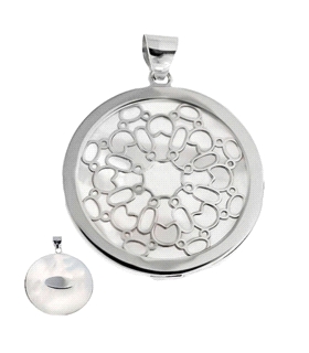 COLGANTE MANDALA PLATA 1ª LEY RODIADA 30