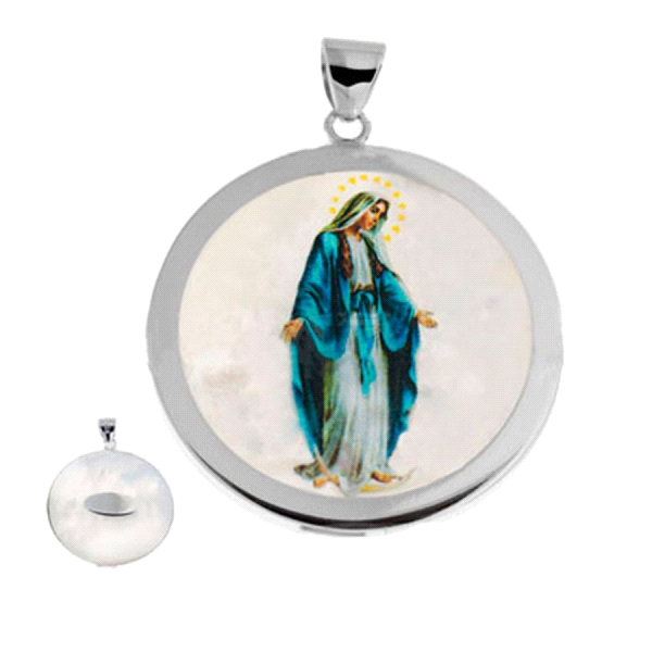 MEDALLA VIRGEN LA MILAGROSA PLATA 1ª LEY