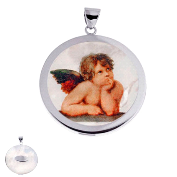 COLGANTE ANGELOTE PLATA 1ª LEY RODIADA