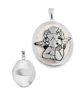 COLGANTE ANGELOTE PLATA 1ª LEY RODIADA