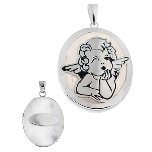 COLGANTE ANGELOTE PLATA 1ª LEY RODIADA