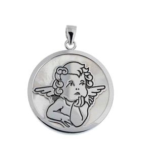 COLGANTE ANGELOTE PLATA 1ª LEY RODIADA