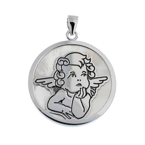 COLGANTE ANGELOTE PLATA 1ª LEY RODIADA