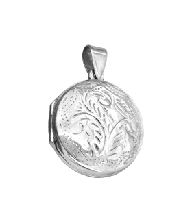 COLGANTE RELICARIO / DIJE PLATA 1ª LEY 2