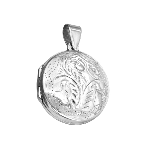 COLGANTE RELICARIO / DIJE PLATA 1ª LEY 2