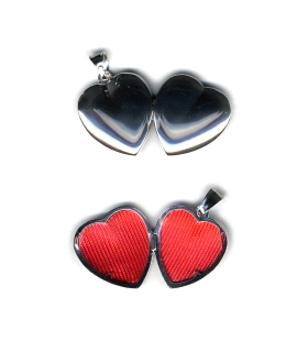 COLGANTE CORAZON RELICARIO PLATA 1ª LEY