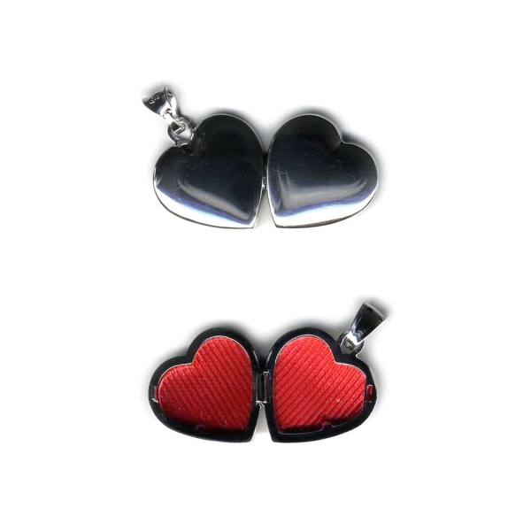 COLGANTE CORAZON RELICARIO PLATA 1ª LEY