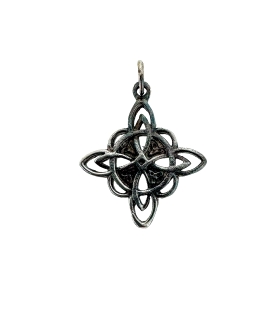 COLGANTE NUDO BRUJA PLATA 1ª LEY 20 X 20
