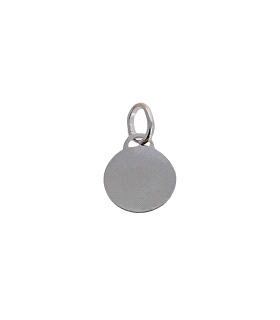 COLGANTE DISCO BRILLO PLATA 1ª LEY 10 MM