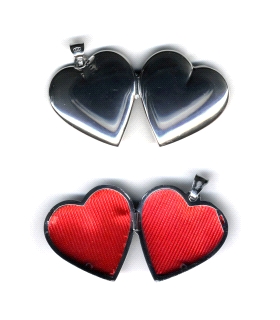 COLGANTE RELICARIO CORAZON PLATA 1ª LEY