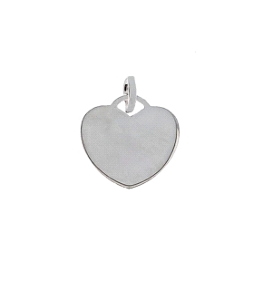 COLGANTE CORAZON PLATA 1ª LEY 12 X 12 MM