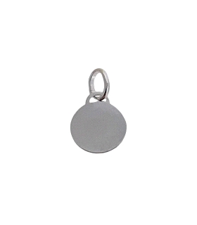 COLGANTE DISCO BRILLO PLATA 1ª LEY 12 MM