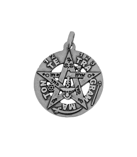 COLGANTE TETRAGRAMATON PLATA 1ª LEY  26