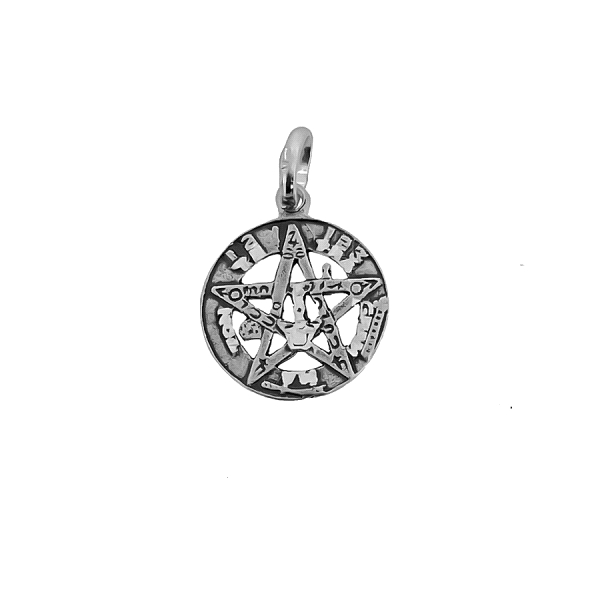 COLGANTE TETRAGRAMATON PLATA 1ª LEY 15.5