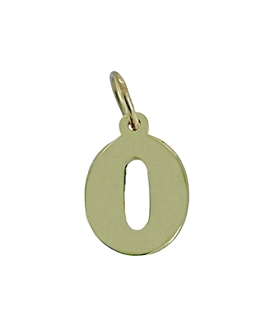 COLGANTE NUMERO 0 PLATA 1ª LEY CHAPADA
