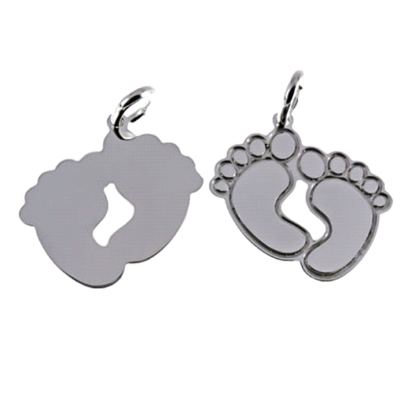 COLGANTE PIES LISOS PLATA 1ª LEY 16X22