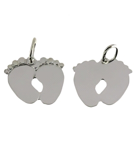 COLGANTE PIES LISOS PLATA 1ª LEY 20 X 23