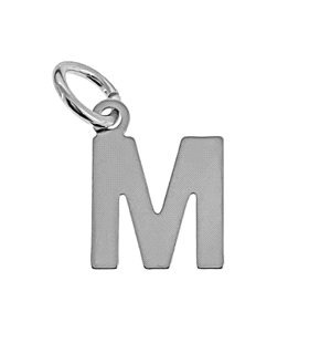 COLGANTE LETRA PLATA 1ª LEY M 10 X 9.5