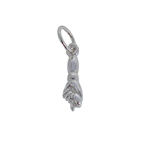 HIGA COLGANTE PLATA 1ª LEY MACIZA 14X4MM