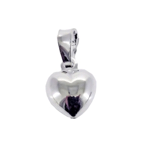 COLGANTE CORAZON PLATA 1ª LEY 7,5X7,5 MM