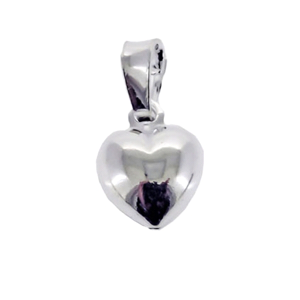 COLGANTE CORAZON PLATA 1ª LEY 7,5X7,5 MM